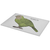 Cartoon Kakapo Schneidebrett (Ecke)
