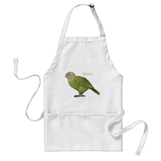 Cartoon Kakapo Schürze (Vorne)