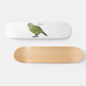 Cartoon Kakapo Skateboard (Horizontal)