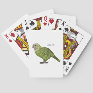 Cartoon Kakapo Spielkarten