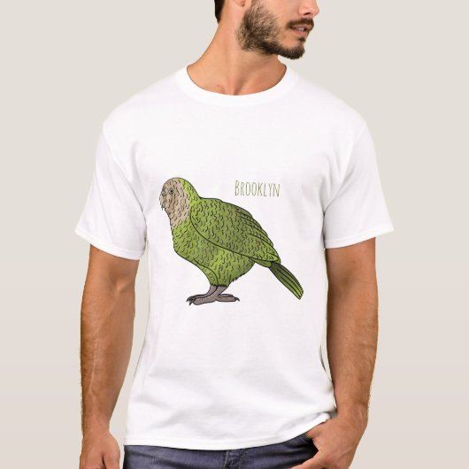 Cartoon Kakapo T-Shirt (Vorderseite)