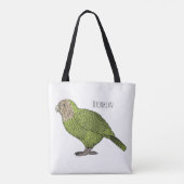 Cartoon Kakapo Tasche (Rückseite)
