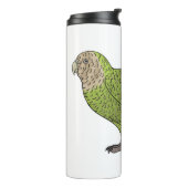 Cartoon Kakapo Thermosbecher (Nach links gedreht)
