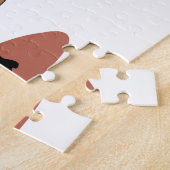 Cartoon Kakteen und Weihnachtsmann mit einem Sombr Puzzle (Seite)