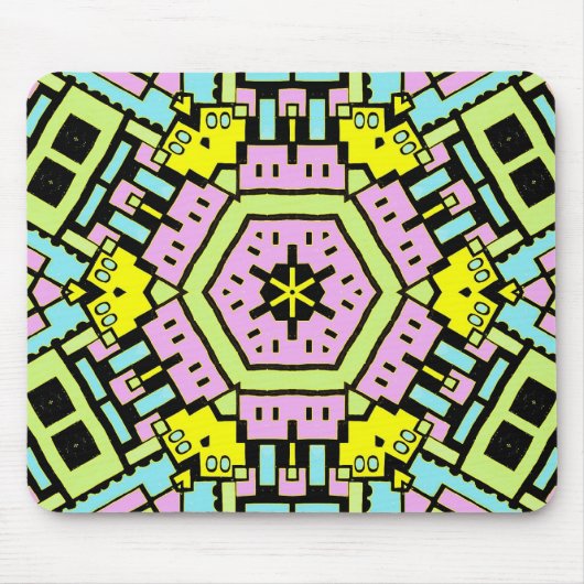 Cartoon Kaleidoskop 01 Mousepad (Vorne)