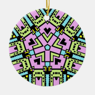 Cartoon Kaleidoskop 02 Keramik Ornament