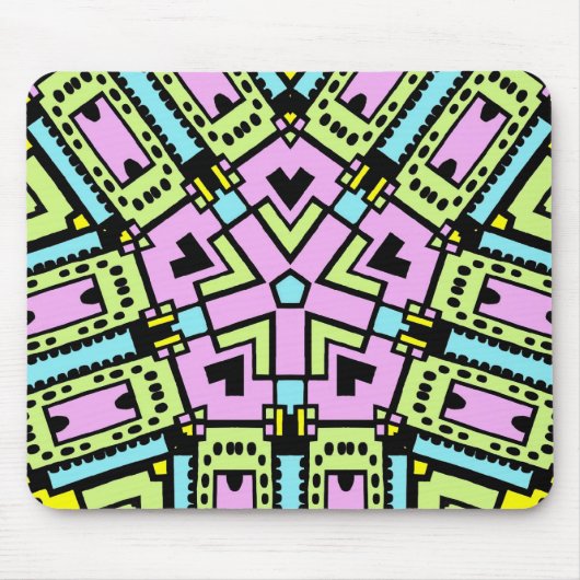 Cartoon Kaleidoskop 02 Mousepad (Vorne)