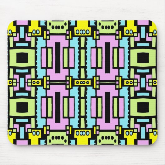Cartoon Kaleidoskop 03 Mousepad (Vorne)