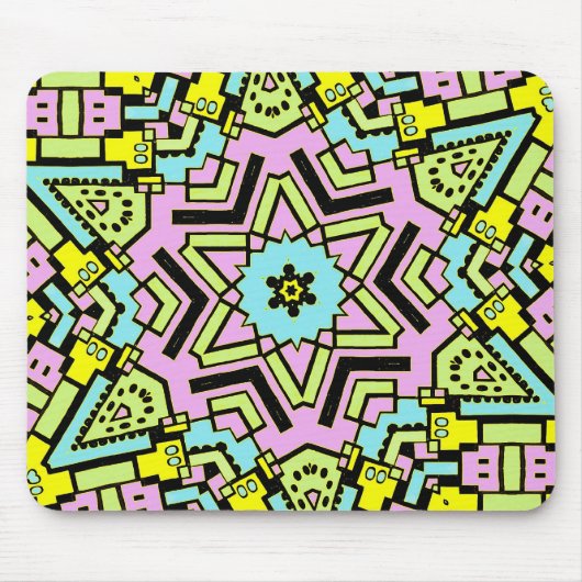 Cartoon Kaleidoskop 04 Mousepad (Vorne)