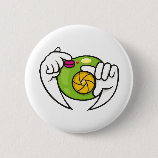 Cartoon-Kamera Button (Vorderseite)