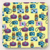 Cartoon-Kameramuster Untersetzer (Vorderseite)