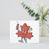 Cartoon Kanada Postkarte (Stehend Vorderseite)