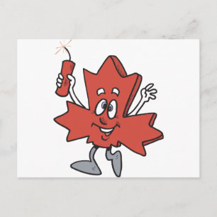 Cartoon Kanada Postkarte