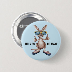 Cartoon Kangaroo Button