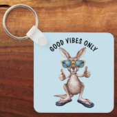 Cartoon Kangaroo Schlüsselanhänger (Vorderseite)