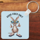 Cartoon Kangaroo Schlüsselanhänger (Rückseite)