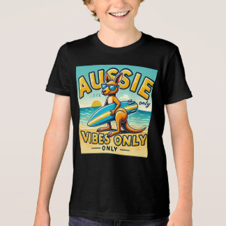 Cartoon Kangaroo Surfing Grafisches T-Shirt für Be Tri-Blend Shirt