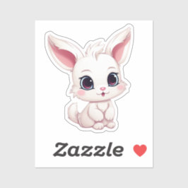 Cartoon-Kaninchen-Abbildung Aufkleber