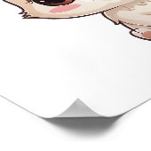 Cartoon-Kaninchen-Abbildung Poster (Ecke)