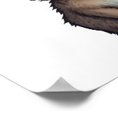 Cartoon-Kaninchen-Abbildung Poster (Ecke)