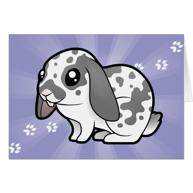 Cartoon-Kaninchen (glattes Haar des schlaffen (Vorderseite (Horizontal))