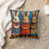 Cartoon Kaninchen Kissen (Decke)