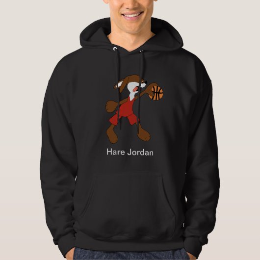 Cartoon-Kaninchen-Michael- Jordanfan Hoodie (Vorderseite)