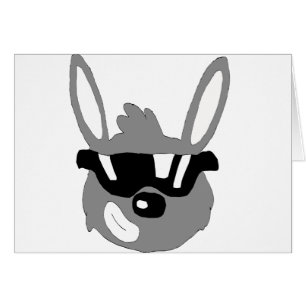 Cartoon-Kaninchen mit Sonnenbrillen