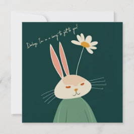 Cartoon Kaninchen, Valentinstag Dankeskarte