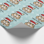 Cartoon-Kaninchen-Weihnachtsverpackungs-Papier Geschenkpapier (Ecke)