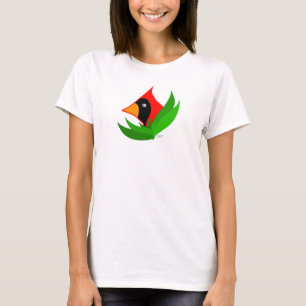 Cartoon Kardinal Bird T-Shirt