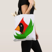 Cartoon Kardinal Bird Tasche (Von Nahem)