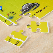 Cartoon-Karte Dallas Fort Worth Puzzle (Seite)