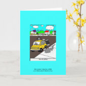 Cartoon-Karte "Drive by Salze" Karte (Gelbe Blume)