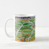 Cartoon-Karte Houstons Texas Kaffeetasse (Links)