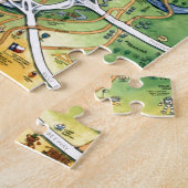 Cartoon-Karte Houstons Texas Puzzle (Seite)