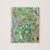 Cartoon-Karte Orlandos Florida Puzzle (Vertikal)