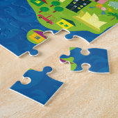 Cartoon-Karte von Australien- und Puzzle (Seite)