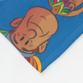 Cartoon-Karte von Brasilien Fleecedecke (Ecke)