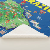 Cartoon-Karte von Brasilien Sherpadecke (3/4)