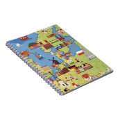 Cartoon-Karte von Europa Notizblock (Rechte Seite)