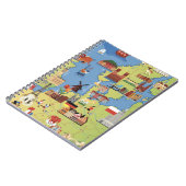 Cartoon-Karte von Europa Notizblock (Linke Seite)