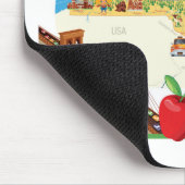 Cartoon-Karte von New- YorkStaat Mousepad (Ecke)