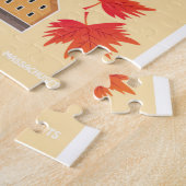 Cartoon-Karte von Rhode Island Puzzle (Seite)