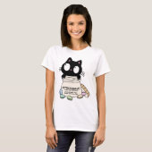 Cartoon Katze Antidepressiver T - Shirt, Katze Lov T-Shirt (Vorne ganz)