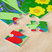 Cartoon-Katze in den Puzzle (Seite)