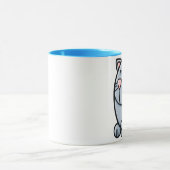 Cartoon-Katze Tasse (Zentrum)