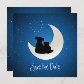 Cartoon Katze und Hunde Seeleute Save the Date (Vorne/Hinten)