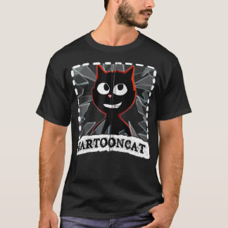 Cartoon Katze wir alle Liebe zu entkommen aus Sire T-Shirt