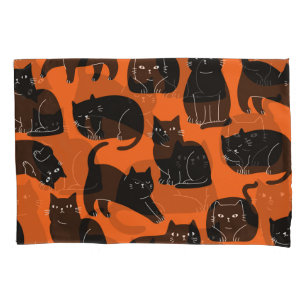 Cartoon Katzen Handgezeichnetes Muster Kissenbezug